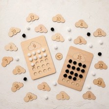 Wood Story Woodstory Montessori Ahşap Eğitici Sayı Tahtası, Öğrenme, Sayma, Matematik