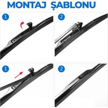 OEM Hibrit Ön Silecek Takımı Toyota Yaris 2012-2020 ile Uyumlu