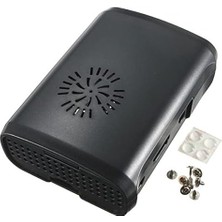 OEM Raspberry Pi B+/2/3 Siyah, Fan Uyumlu Case