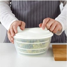 OEM Salata Kurutucu, Beyaz Renk Süzgeçli Beyaz 23 cm Kurutucu