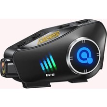 OEM Q28 Intercom Kameralı Hd 1080P Kameralı Kask Kulaklık Su Geçirmez 32GB Hafıza Kartlı