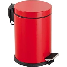 OEM Premium Serisi 12 Litre Hacimli Paslanmaz Banyo-Mutfak Pedallı Çöp Kovası Krem, 12L