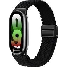 OEM Xiaomi Mi Band 10/9/8 ile Uyumlu Örgü Loop Kordon Manyetik Toka Mekanizmalı Yumuşak ve Konforlu Smart BAND10 Kordon Terletmeyen Hafif ve Elastik Kumaşlı Mi Band 10 Kordonu