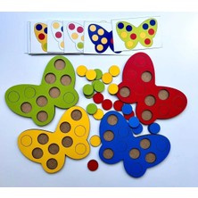 Wood Story Woodstory Eğitici Ahşap Kelebek Oyunu Montessori Çocuklar Için Zeka Geliştirme