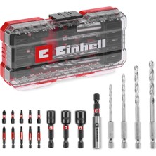 OEM Orijinal S-Case 18 Parça Darbeye Dayanıklı Aksesuar Seti (25 mm Bitler, 50 mm Bitler, 60 mm Bit Tutucu, Lokma Adaptörü, Metal Delme Ucu ve Saklama Kutusu Dahil) - 49108709