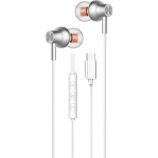 OEM Type C Kulaklık, Type C Çıkışı Olan Tüm Modelleri Destekler Model Seçmez Bass Tiz Hd Ses Kalitesi Tpc-02 (Beyaz)