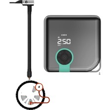 OEM Taşınabilir Şarjlı Hava Pompası, Basınç Göstergeli Lastik Kompresörü, LED Fenerli ve Powerbank Özellikli