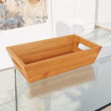 OEM Bambu Ekmek Sepeti 23X13X7CM, Evonox Bambu Ekmeklik, Bambu Ekmek Sunumluk