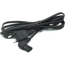 OEM 1.5 Metre L Uç 90 Derece Power Güç Elektrik Kablosu C7 Ps4/ps3 Teyp Laptop Adaptör Işıldak 2 Pinli