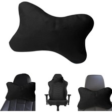 OEM 3D Ortopedik Oto Araç Oyuncu Koltuk Boyun Yastığı 25X17CM 1 Adet AL4335 Siyah