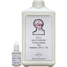 OEM Rtv-2 10 Shore 1kg Kalıp Silikonu + 20GR Katalizör