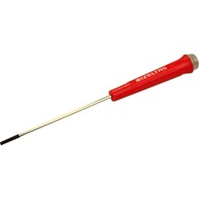 OEM 4500172560 Elektronikçi Tip Klemens Düz Uçlu Tornavida, Kırmızı, 2.5 x 60 mm