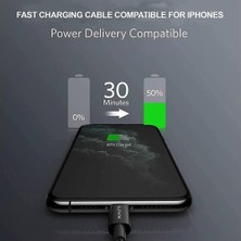 OEM Horizontal 20W Type C To Lightning 2 Metre iPhone iPad Hızlı Şarj ve Data Kablosu Space Gray