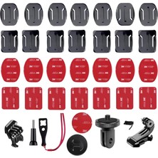 OEM Gopro Için Kask Tutucu, 36 Adet, Gopro Yapışkan Pedler Için, Gopro Kask Tutucu Için, Gopro Hero 12/11/10/9/8/7/6/5/4/3 Aksiyon Kameraları ile Uyumlu