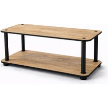 OEM Volrant Orta Sehpa Modern Dikdörtgen Sehpa 70X30X38 cm – Mdf Malzeme, Dekoratif Salon Sehpası, Raflı Tasarım (Mese)