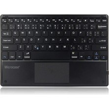 OEM Tablet ve Telefonlar Için Şarjlı Touchpadli Türkçe Bluetooth Klavye - AL2724 Siyah