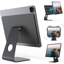 OEM Ipad Air 11 Inç M2 2024 ile Uyumlu Ayarlanabilir Manyetik Ipad Standı 360° Dönebilen Alüminyum Tutucu