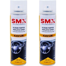 OEM Silikonlu Araç Torpido Plastik Parlatıcı, Yenileyici 2X220 ml (Kavun)