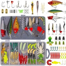 OEM 78 Parça Rapala Jig Sahte Olta Yem ve Aksesuar Seti Tatlı ve Tuzlu Su Uyumlu