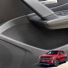 OEM Vw T-Cross Araç Içi Konfor Seti Kapı Içi Bardaklık Konsol Koruma Kaydırmaz Kumaş Organizer Iç Aksesuar