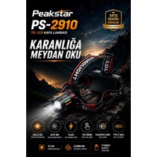OEM Peakstar PS-2910 3000 Lümen Şarjlı Profesyonel Zoomlu Kamp Avcı Balıkçı Kafa Lambası Feneri