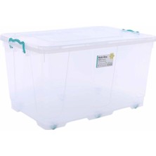 OEM Plastik 80 Lt Tekerlekli Multi Box Saklama Kabı