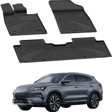 OEM Byd Seal U Dm-I 2024-2025 ile Uyumlu 4.5d Araç Paspası | Araç Özel Havuzlu Oto Paspası | Tam Uyum Yüksek Kenarlı Siyah Paspas