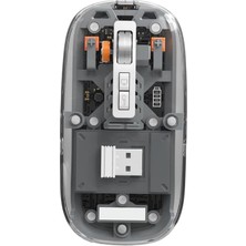 OEM Kablosuz Mouse Fare Şarjlı Bluetooth Wireless Çift Modlu Sessiz 5 Tuşlu Şeffaf Dpı Kontrol TG-9010