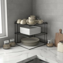OEM Büyük Boy 3 Katlı Tabaklık Dolap Içi Düzenleyici Organizer Tezgah Banyo Tabak Bardak Düzenleme