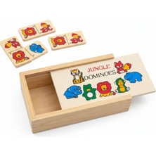 Tufy Toys Ahşap Orman Hayvanları Domino Oyunu- 28 Parça Eğitici Domino Oyun Seti