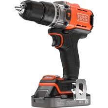 OEM Black + Decker BCD383D1XK-QW 18V Powerconnect Kablosuz Darbeli Matkap (1x 2 Ah Şarj Göstergeli Pil, 1A Şarj Cihazı ve Taşıma Çantası Ile)