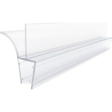 OEM Ayrıntıshop Cam Kabin Alt Suluk Çift Tırnaklı Fitil 60 Cm, 4-6 mm Cam Uyumlu, Duşakabin Su Sızdırmazlık Fitili, Şeffaf Pvc Conta