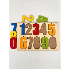 Wood Story Woodstory Ahşap Renkli Sayılar Seti Puzzle Montessori Bul Tak Eğitici Çocuk Gelişimi