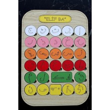 Wood Story Woodstory Ahşap Elifba Öğreniyorum, Puzzle, Bul Tak Montessori
