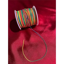 OEM 5 Metre Gökkuşağı Renk Paraşüt Ipi, Takı Ipi (0,80 Mm)