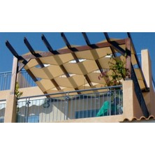 OEM Gölgelik File 0 50X20 Metre 95 Lik Krem Balkon Bezi Çit Örtüsü Filesi Gri 50 x 200