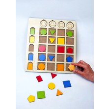 Wood Story Woodstory Geometrik Şekilleri Öğreniyorum Ahşap Yapboz Montessori