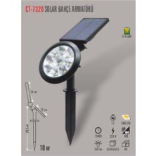 OEM CT-7320 18W Solar Bahçe Armatürü G.ışığı