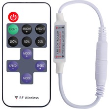 OEM 12 Amper Kumandalı Şerit LED Dimmer Kontrol Cihazı Kumanda - Parlaklık Seviyesi Ayarı Yapılabilir, Çakar Modlu