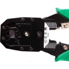 OEM 3’lü Modüler Irtibat Pensesi – 4p-4c, 6p-6c ve 8p-8c RJ11 RJ12 RJ45 Ethernet Kablo Jak Çakma Pensesi, Ağ ve Telefon Kablosu Sıkma Aracı-Kablo Soyucu Hediyeli-Asorti Renk