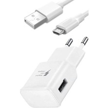 OEM Galaxy Tab 3 Lite SMT110 T113 T116 ile Uyumlu 15W 3.1A Micro USB Hızlı Şarj Aleti, Beyaz