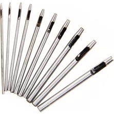 OEM Yuvarlak Vurma Deri Delik Zımbası 1-6 No Arası 1 Adet Deri El Aleti (Krom, 1 Mm)