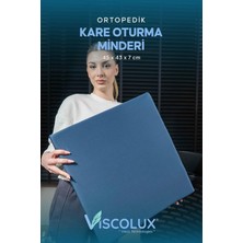 OEM Kare Ortopedik Minder - Kare Oturma Minderi Tekerlekli Sandalye Ofis Araba Minderi Mavi