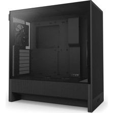 OEM H5 Flow 2024 - Kompakt Atx Mid-Tower Pc Oyun Kasası - Yüksek Hava Akışı - 2 x 120 mm Fanlar Dahil - 360 mm Ön ve 240 mm Üst Radyatör Desteği - Kablo Yönetim Sistemi - Temperli Cam - Siyah