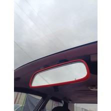 OEM Araç Içi Dikiz Aynası Kılıfı – Evrensel Iç Dikiz Aynası Çerçevesi, Dekoratif Oto Aksesuar (Kırmızı)