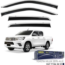 OEM Toyota Hilux Niken Kromlu Cam Rüzgarlığı 4lü Set 2015 2020