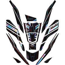 Honda Pcx 2021 - 2024 Uyumlu Tank Pad Set Hologram 024