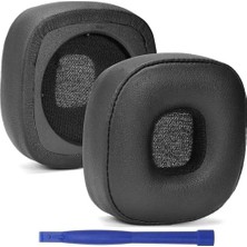 OEM Major V 5 Kulak Pedleri, Yedek Bellek Köpüğü Pu Deri Kulaklık Earpads Marshall Major V Iv Iıı 5 4 3 Kulaklık Için Kulak Yastığı Pedi - Siyah