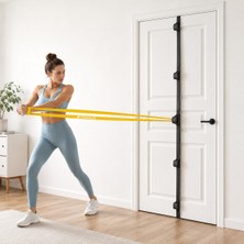 Sporsize 5 Kademeli Kapı Egzersiz Aparatı, Direnç Bandı Kapı Ankrajı ve Pilates Lastiği Askısı