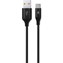 Hsc Bilişim Ttec Alumicable Xl Usb-A - Usb-C Şarj Kablosu 2mt.